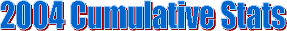 2004 Cumulative Stats