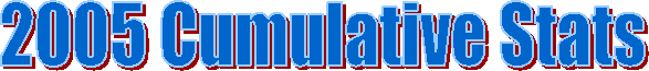 2005 Cumulative Stats
