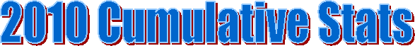 2010 Cumulative Stats
